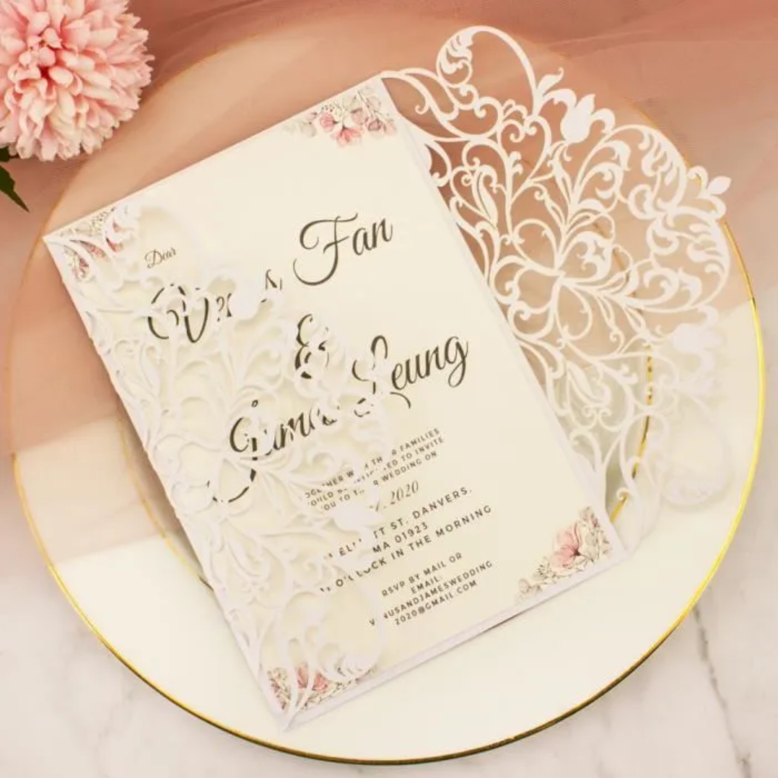 Création de cartes de mariage